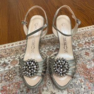 Capparos silver high heels
